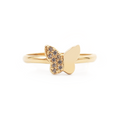 Anillo Tiny Monarca Engastada  Oro 18K