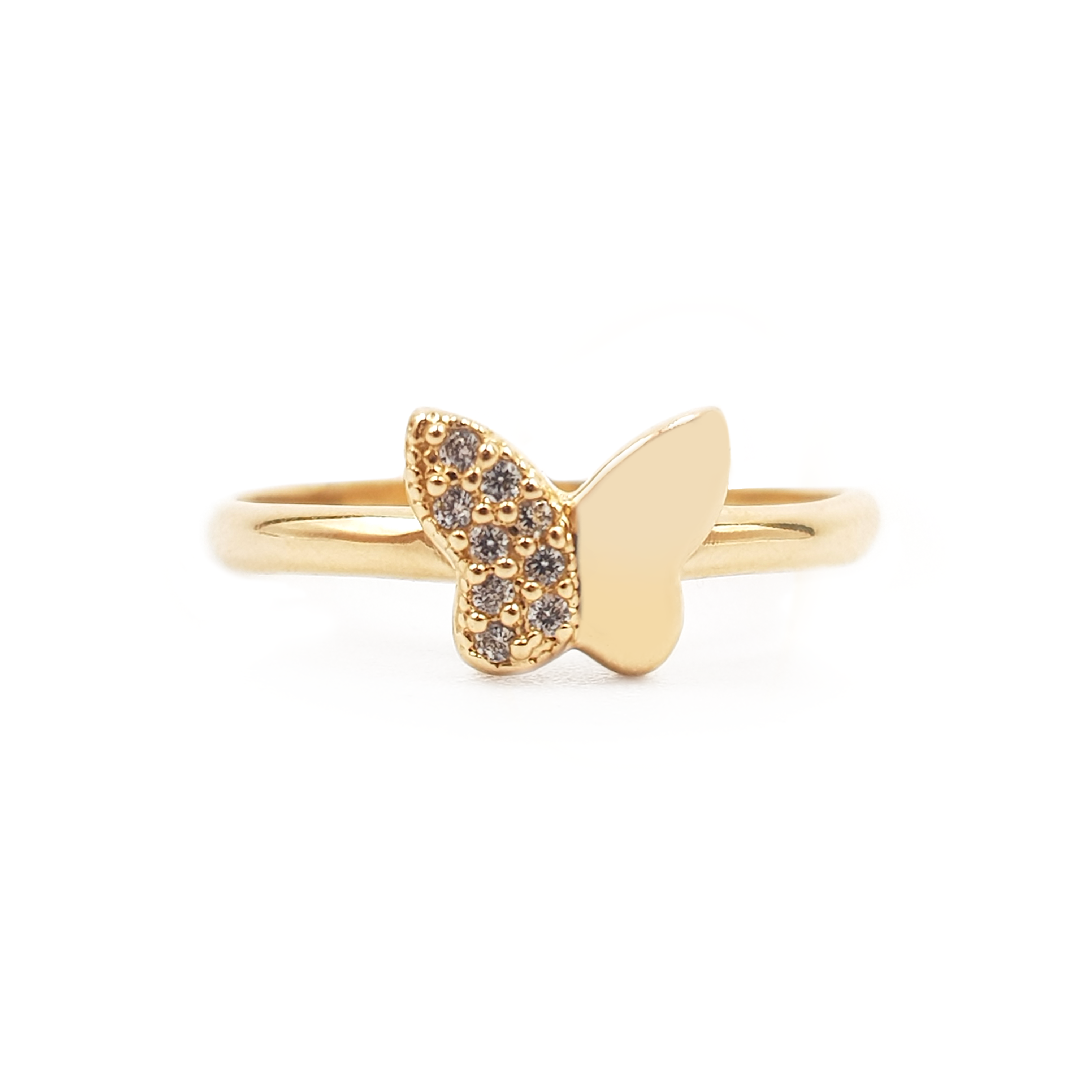 Anillo Tiny Monarca Engastada  Oro 18K