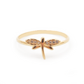 Anillo Tiny Libélula  Oro 18K