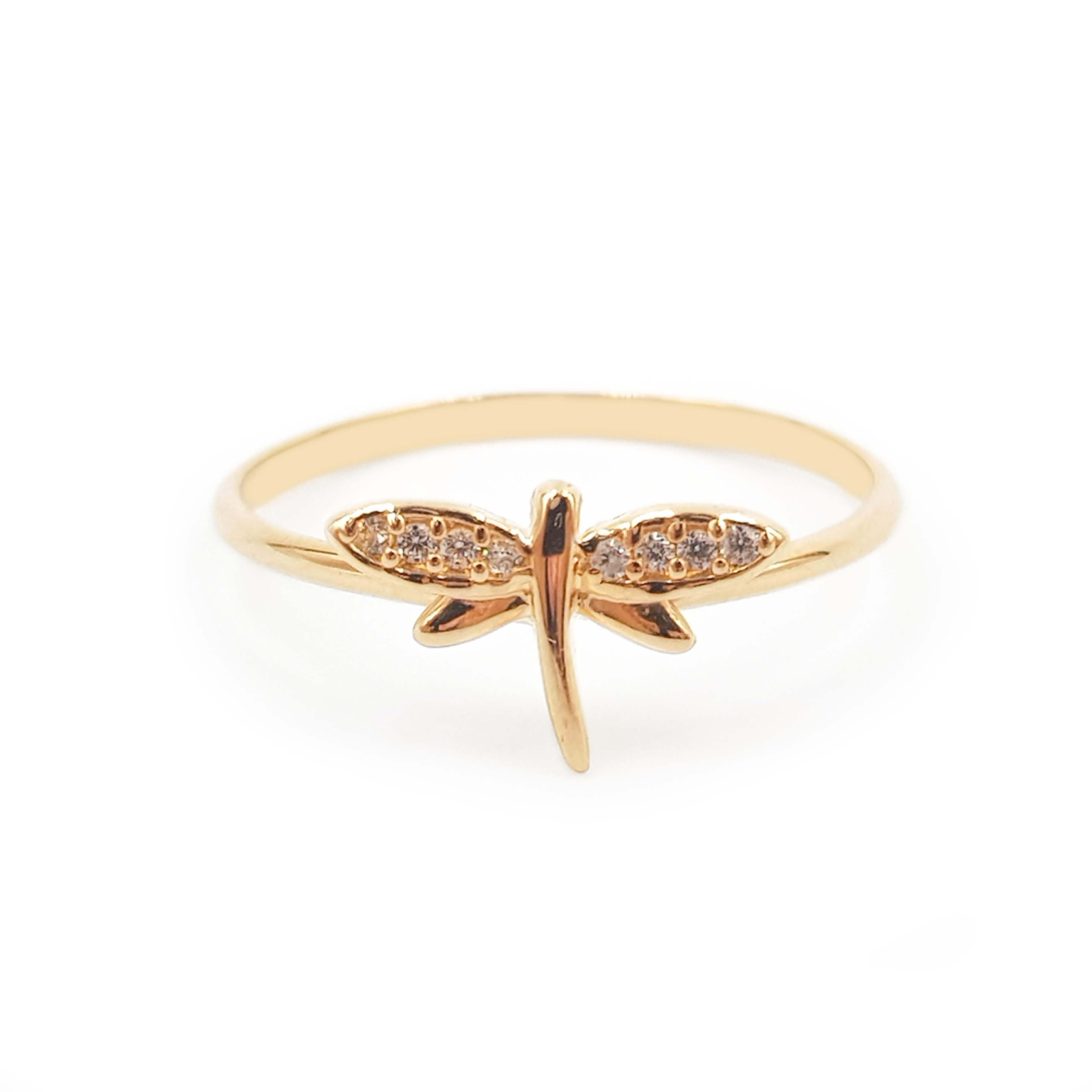 Anillo Tiny Libélula  Oro 18K