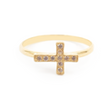 Anillo Tiny De Cruz  Oro 18K