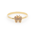 Anillo Tiny Mariposa Baby  Oro 18K