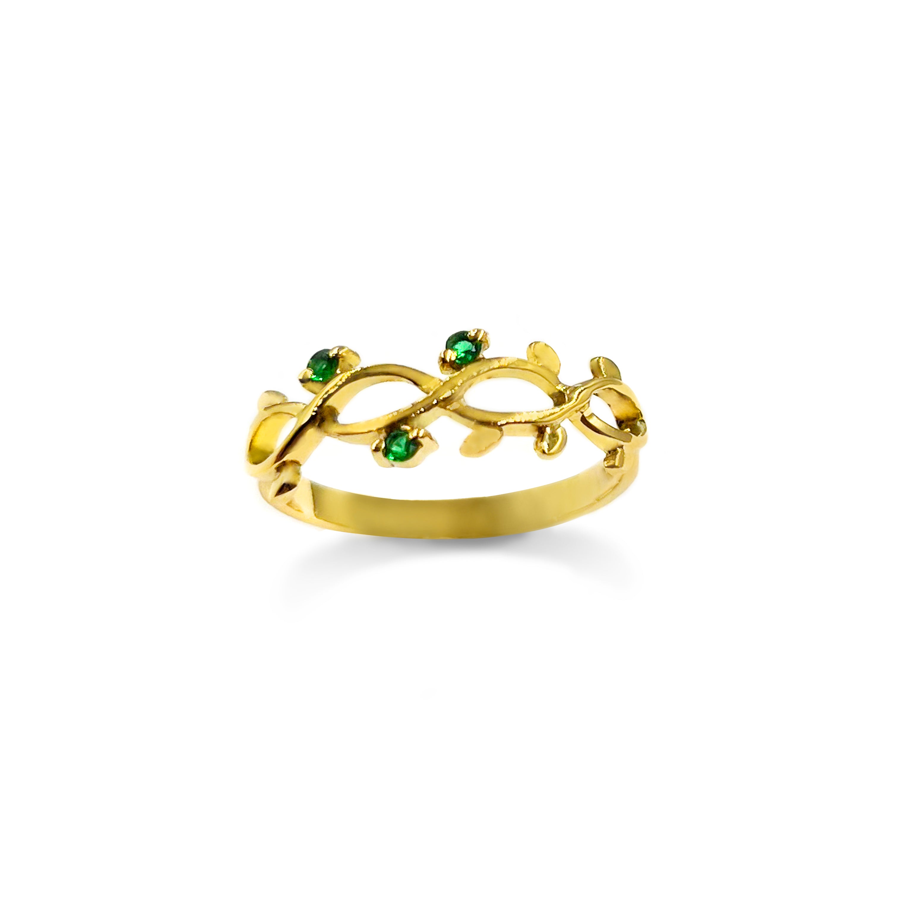 Anillo Fairy Green - Oro 18K