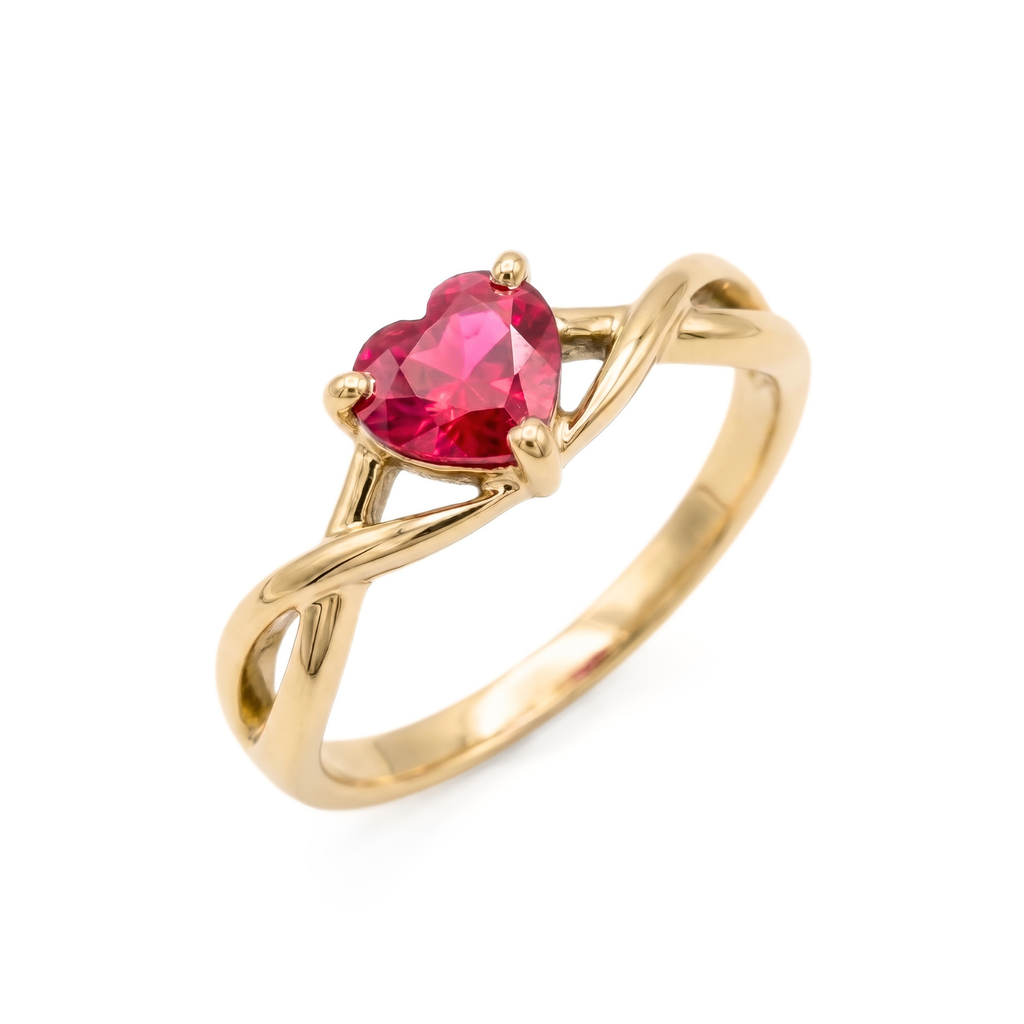 Anillo Amor Rubí - Oro 18k