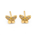 Aretes Mariposa - Oro 18K