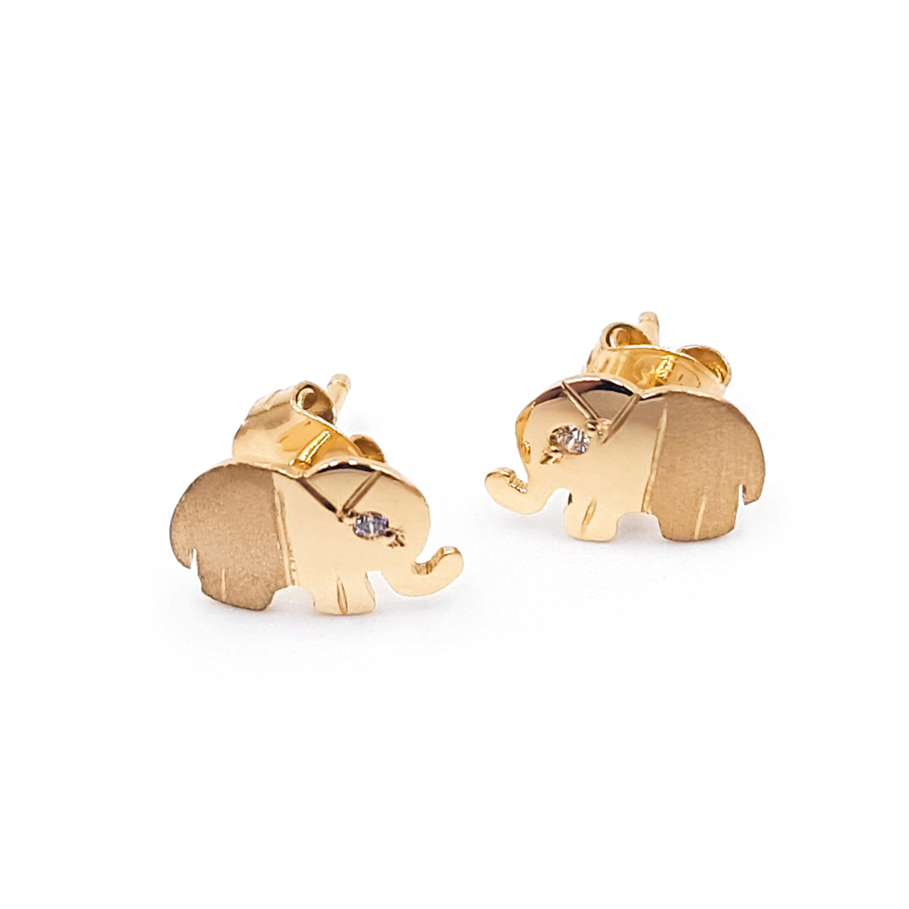 Aretes Elefantes - Oro 18K