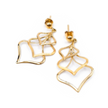 Aretes Rombo - Oro 18K