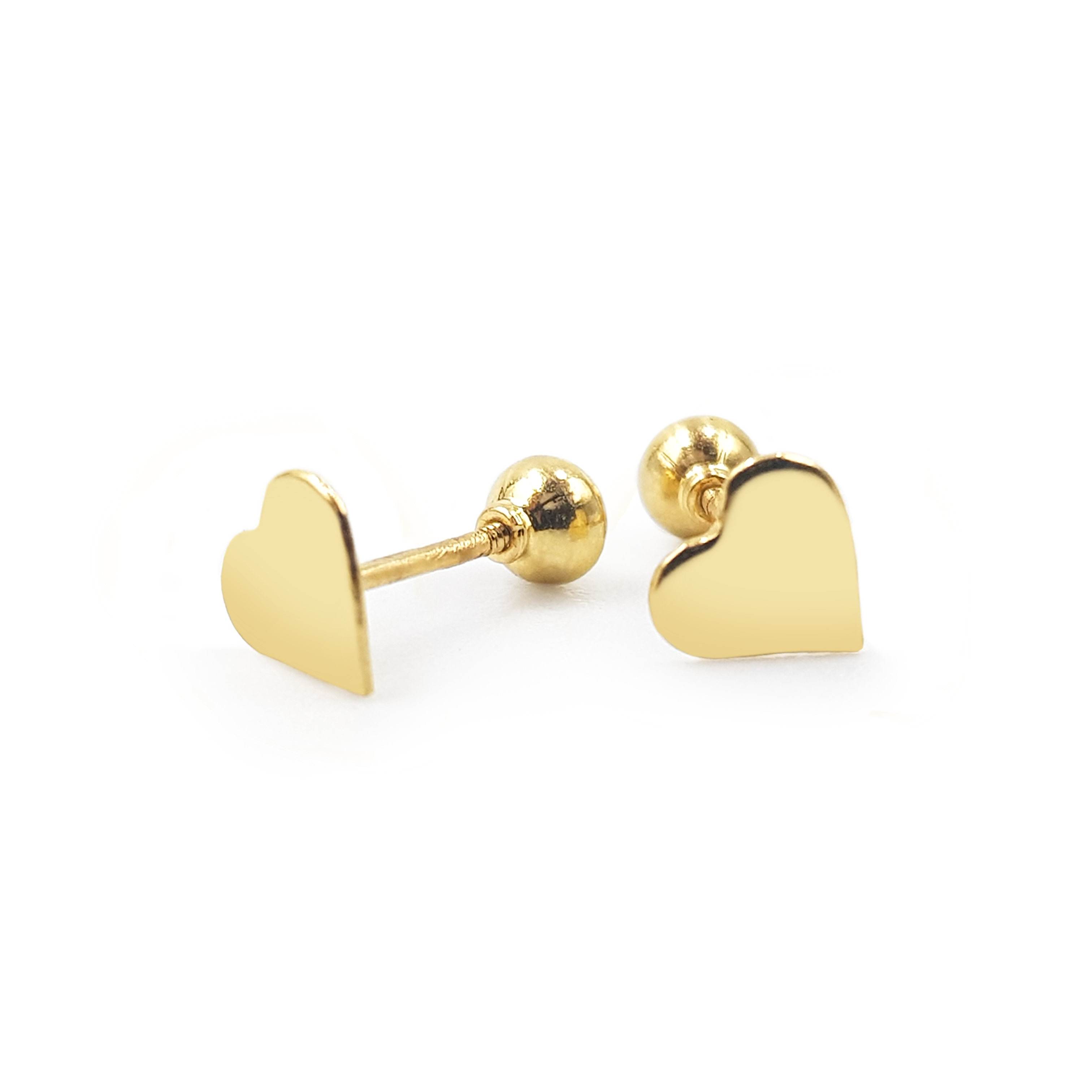 Aretes Baby Corazón - Oro 18K