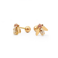 Aretes Baby Abejita- Oro 18K