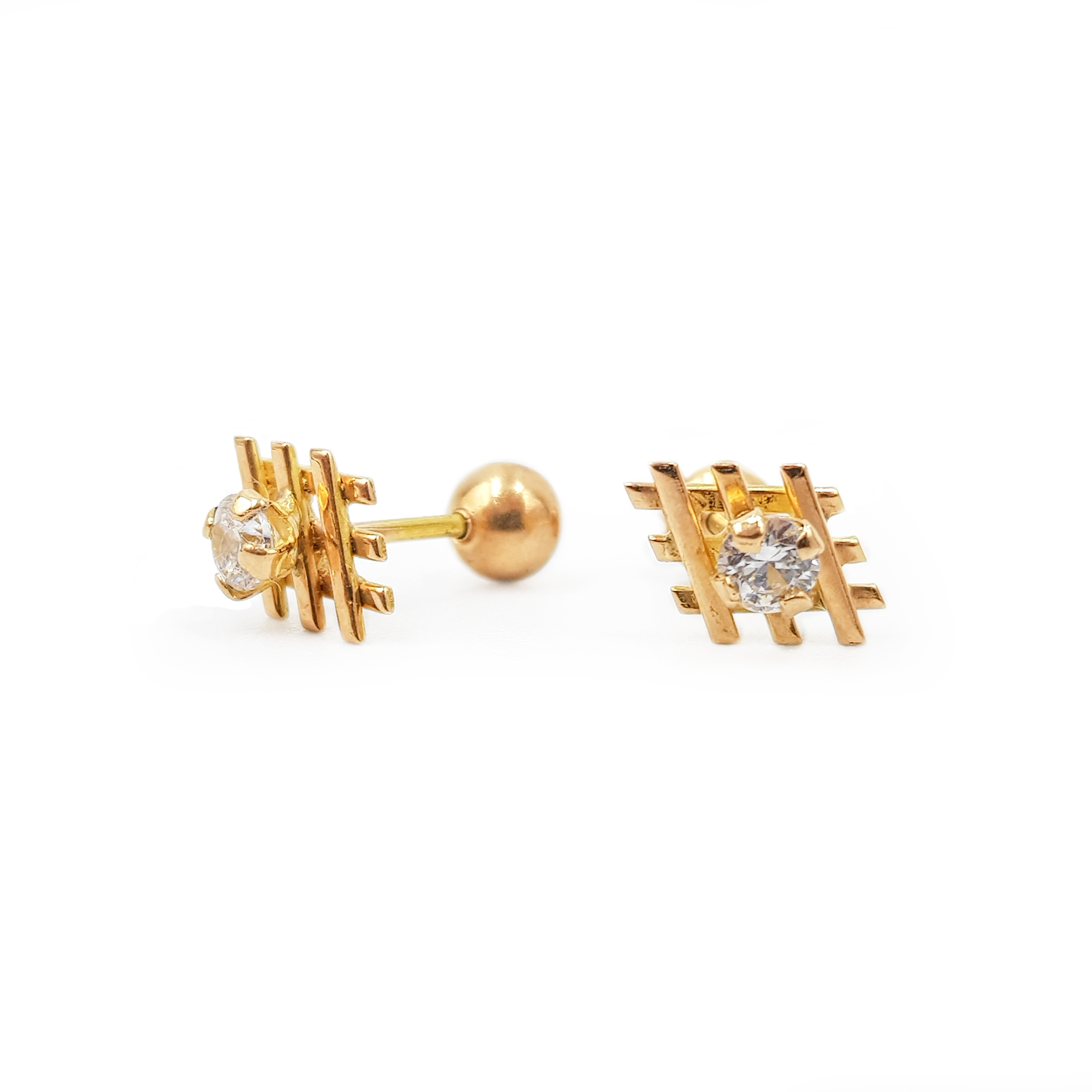Aretes Baby Mallita - Oro 18K