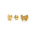 Aretes Baby Mariposa- Oro 18K