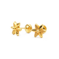Aretes Baby Flor 2- Oro 18K