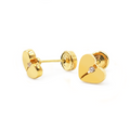 Aretes Baby Corazón 2- Oro 18K