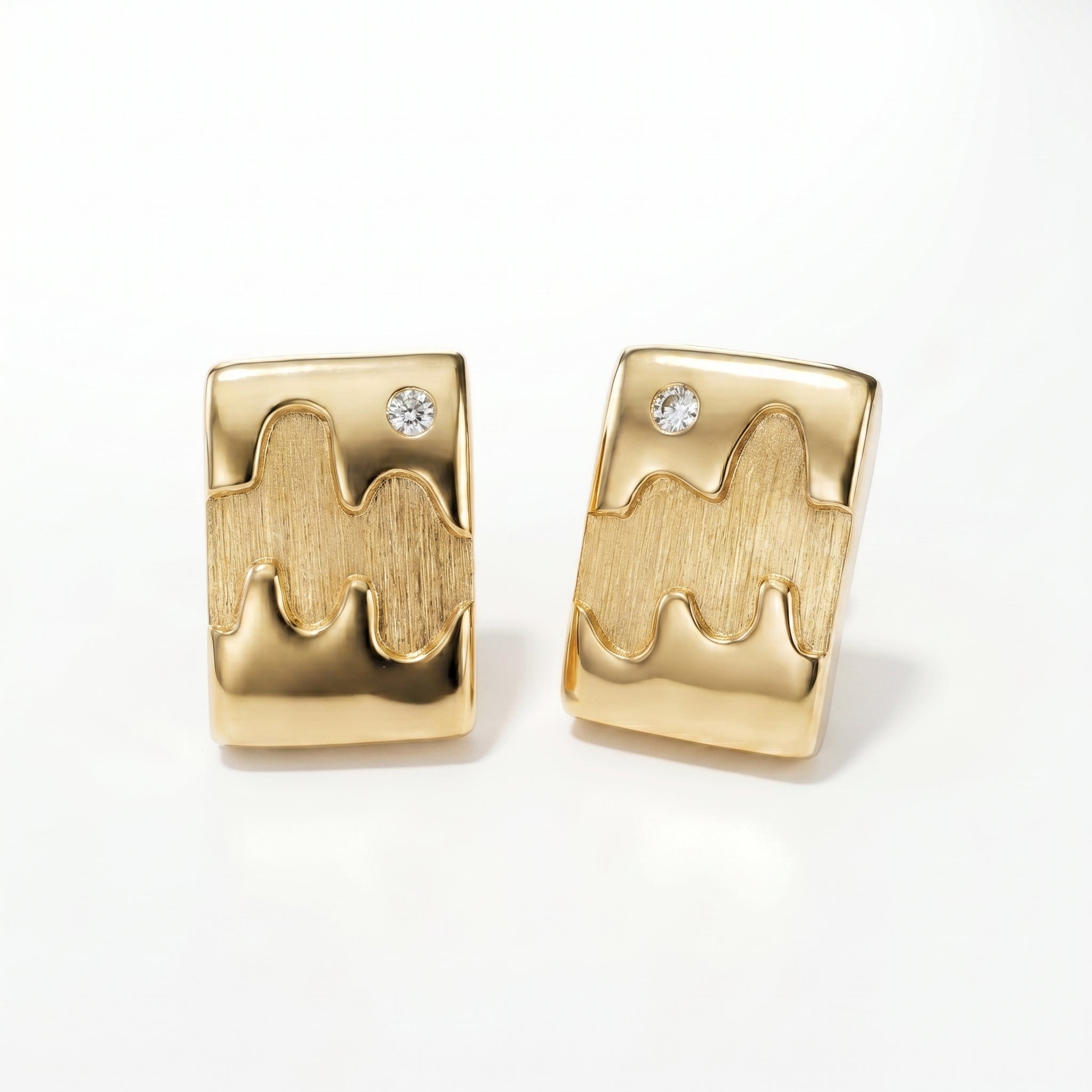 Aretes Ola - Oro 18K