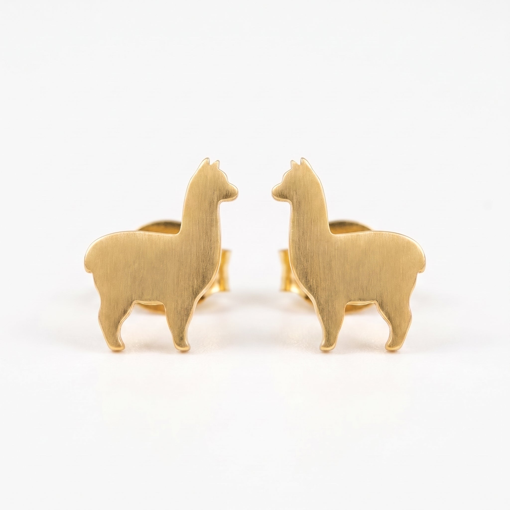 Aretes Alpaca - Oro 18K