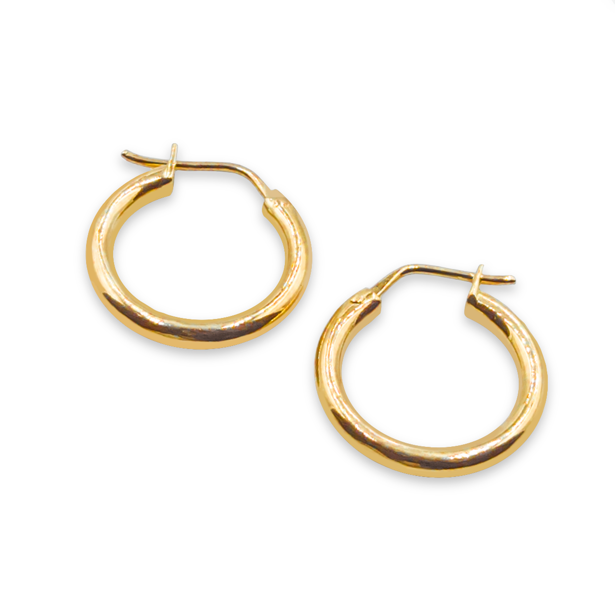 Argollas Tubulares - Oro 18K