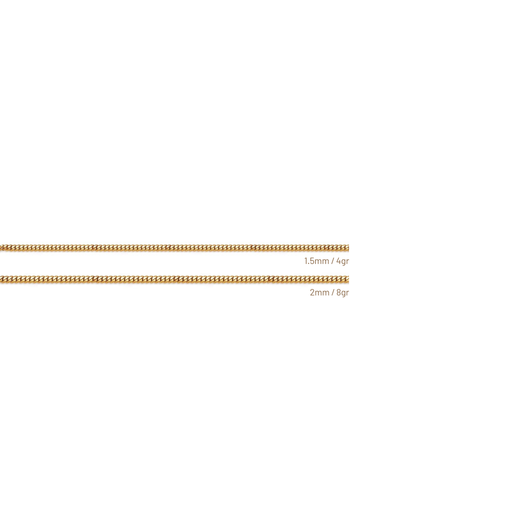 Cadena Lomo de Corvina - Oro 18K