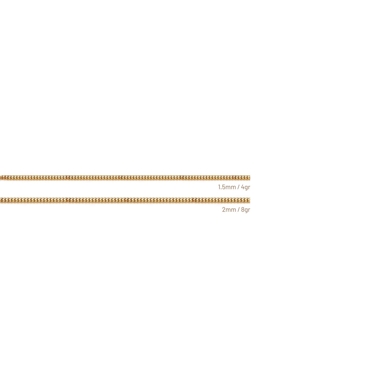 Cadena Lomo de Corvina - Oro 18K