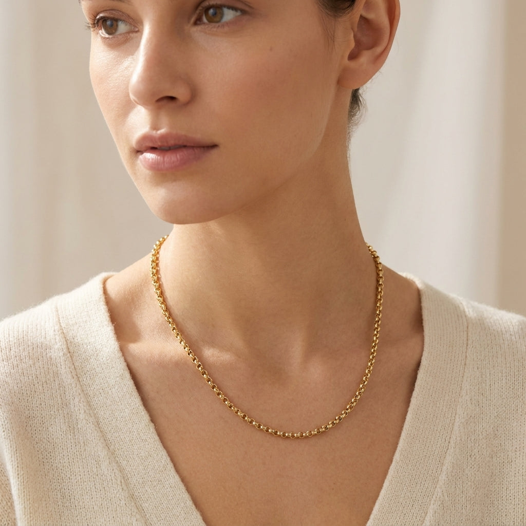 Cadena Rolo - Oro 18K