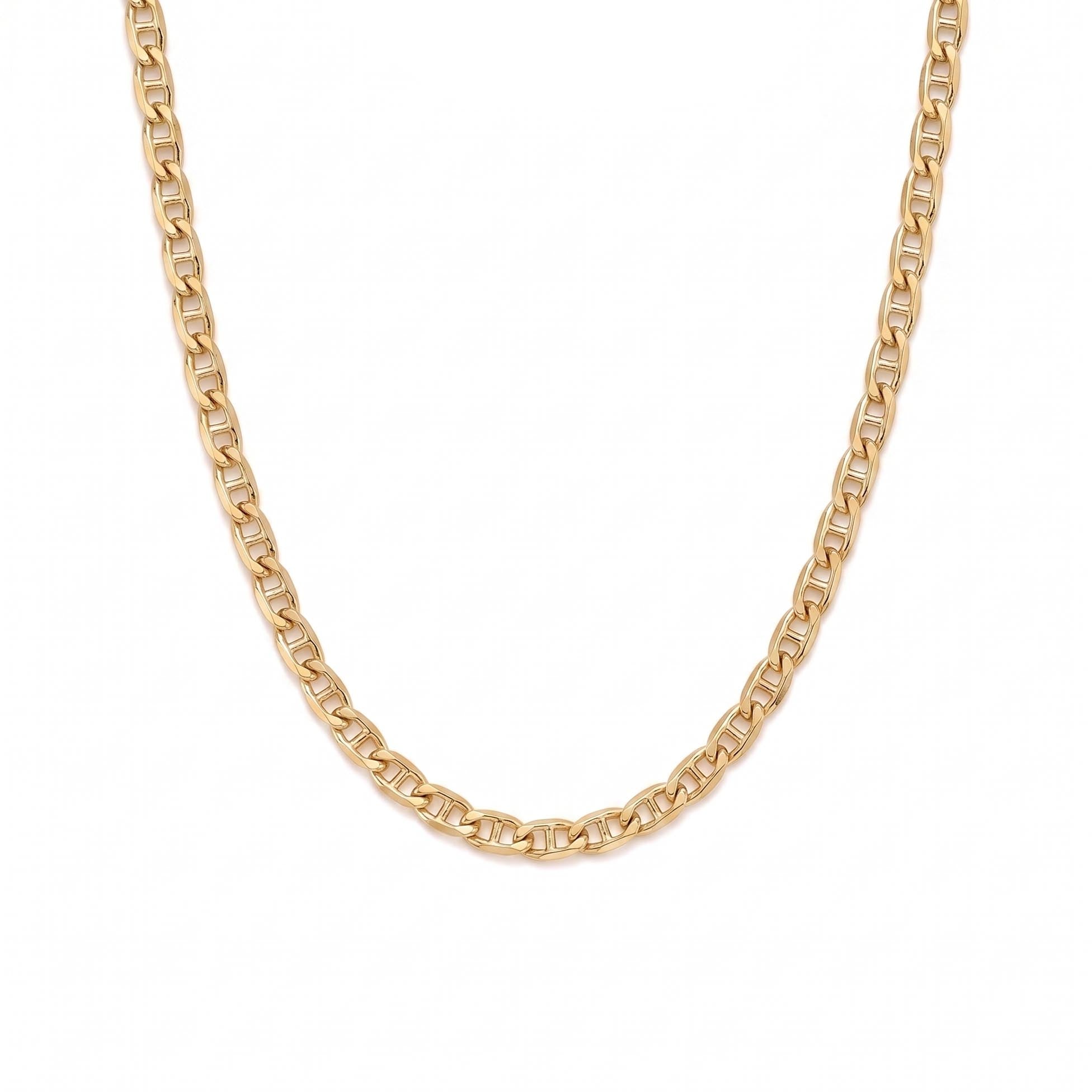 Cadena Barbados - Oro 18K