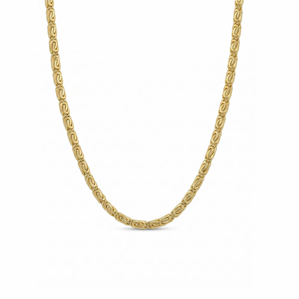 Cadena Scroll- Oro 18K