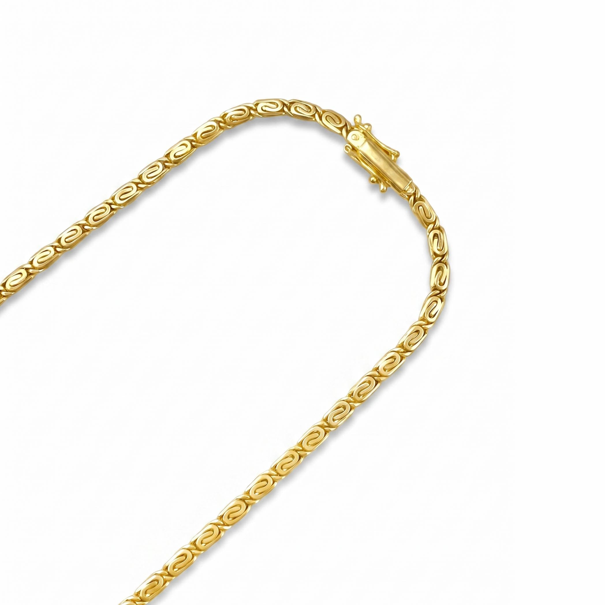Cadena Scroll- Oro 18K