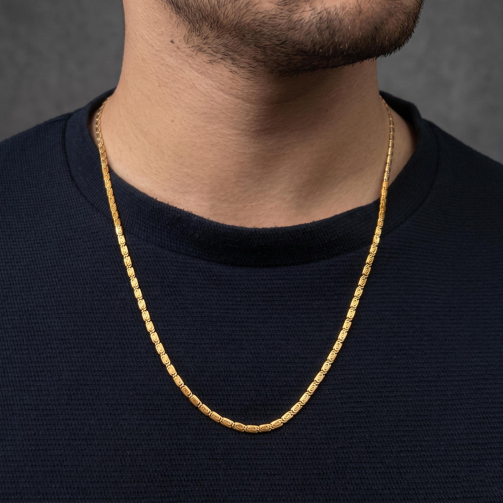 Cadena Scroll- Oro 18K