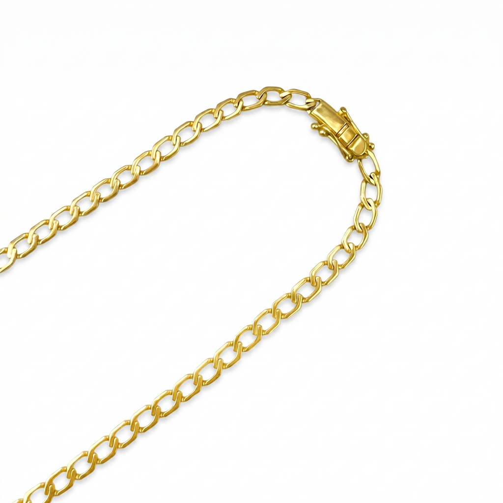 Cadena Hexagonal - Oro 18K