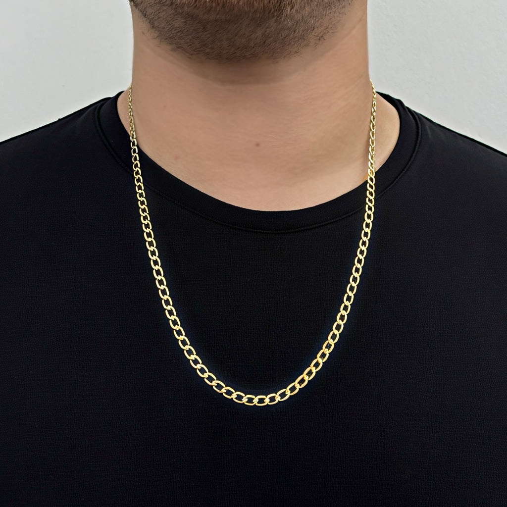 Cadena Hexagonal - Oro 18K
