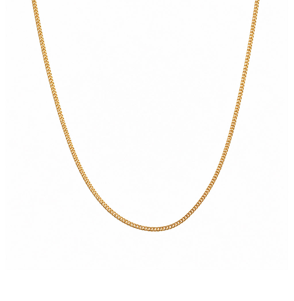 Cadena Panzer Slim - Oro 18K