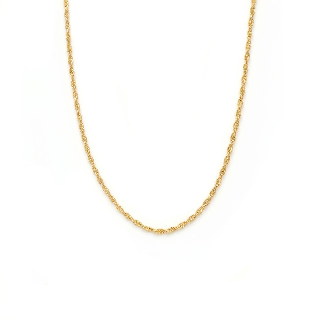 Cadena Entorchada Slim - Oro 18K