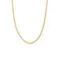 Cadena Entorchada Slim - Oro 18K