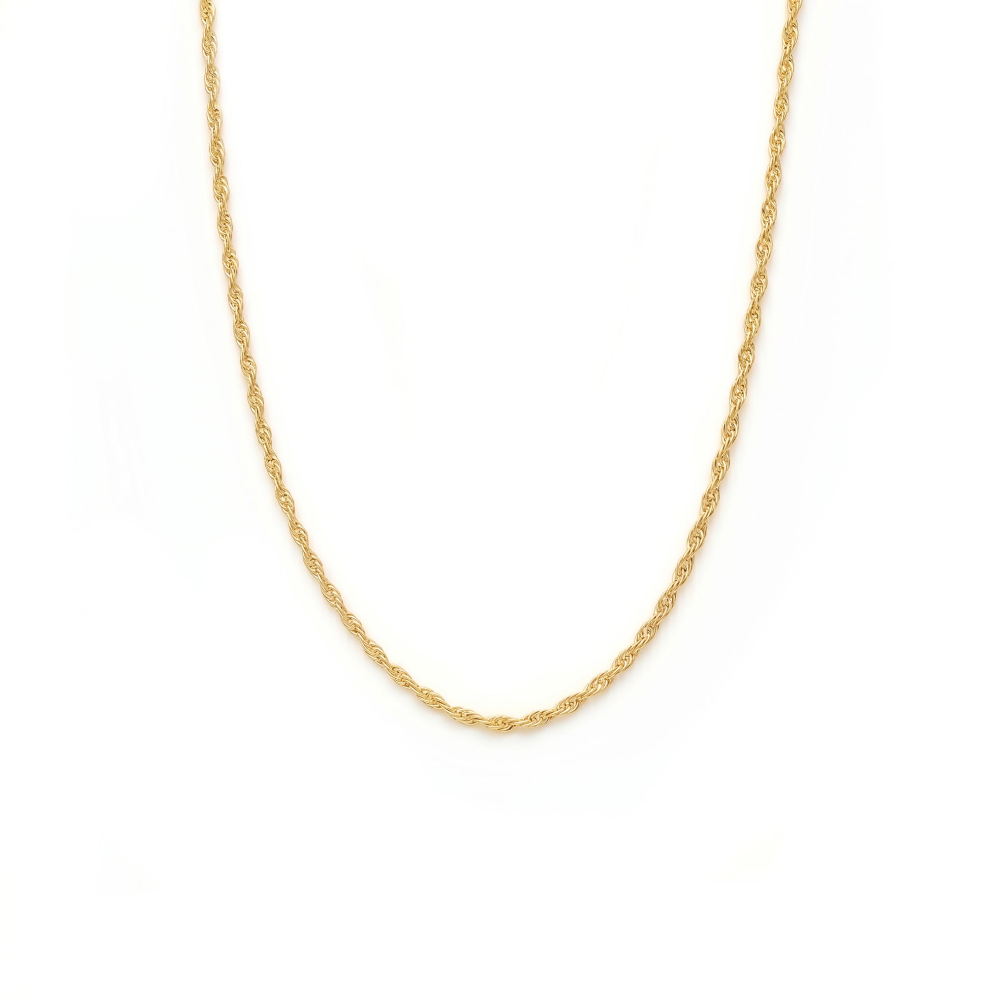 Cadena Entorchada Slim - Oro 18K