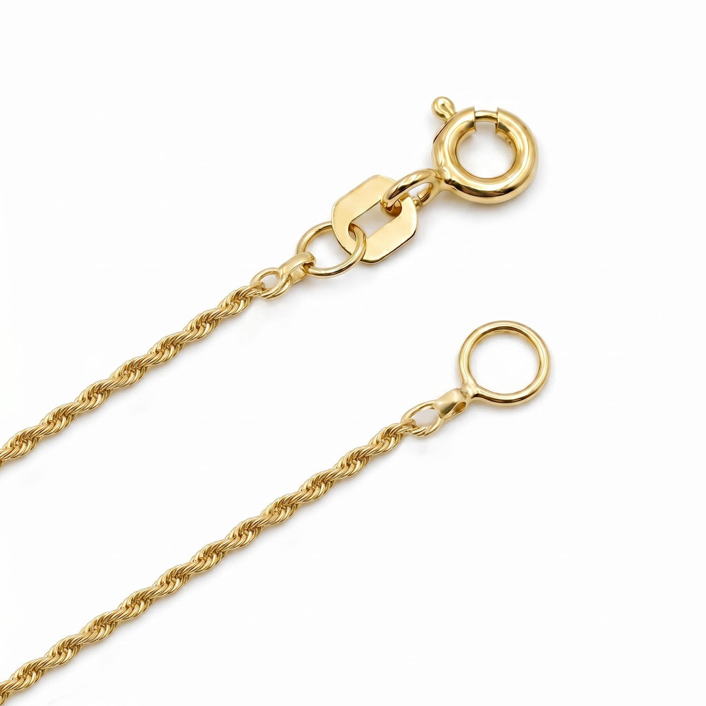 Cadena Entorchada Slim - Oro 18K