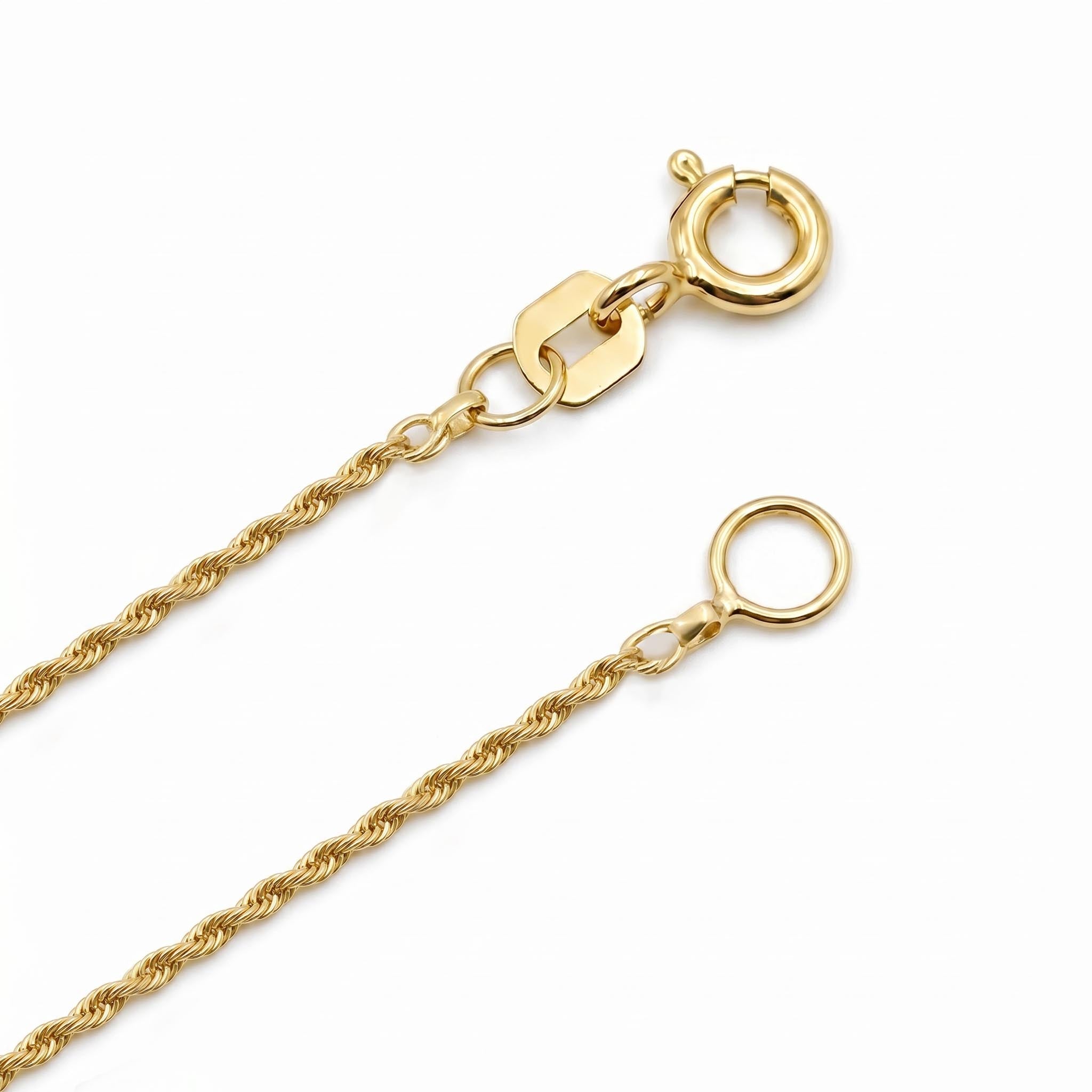 Cadena Entorchada Slim - Oro 18K