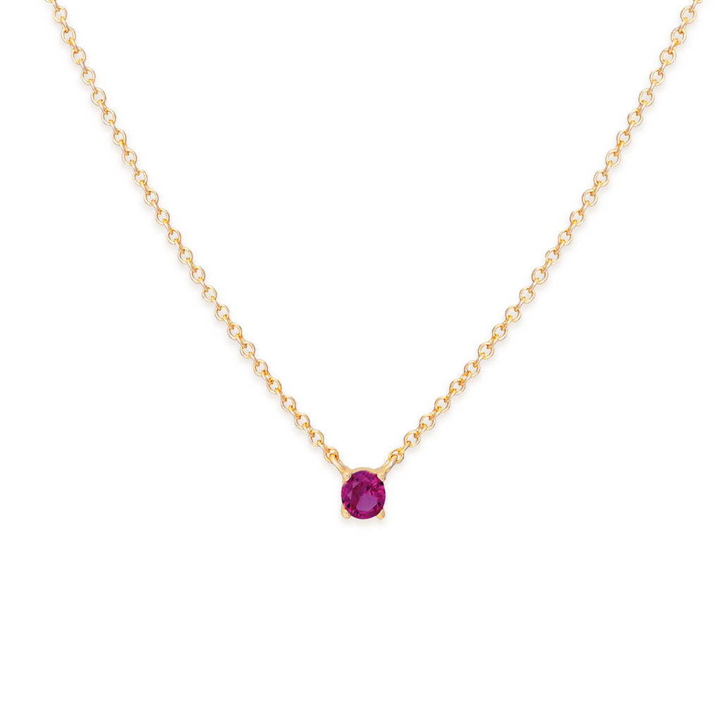 Collar Solitario - Oro 18K