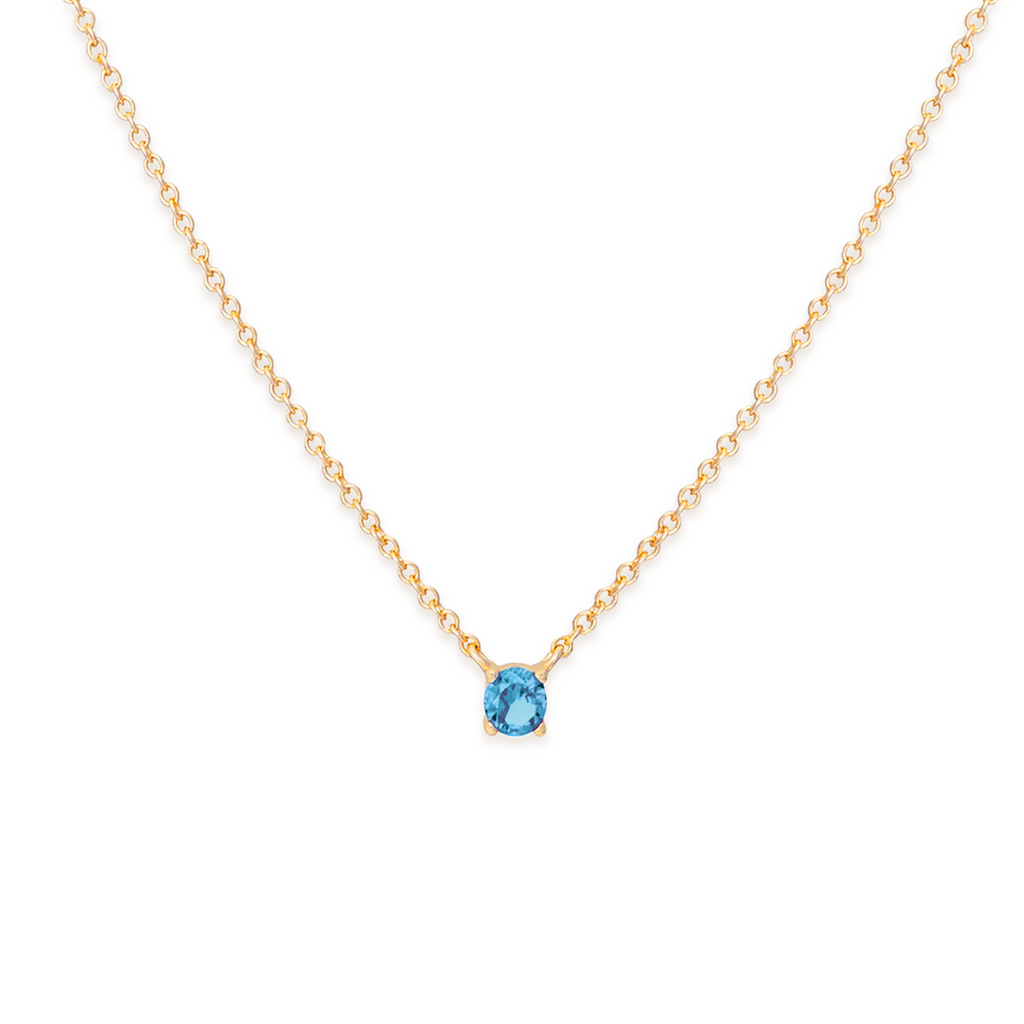 Collar Solitario - Oro 18K