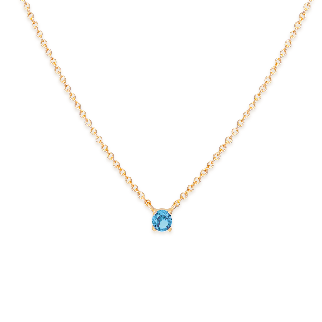 Collar Solitario - Oro 18K