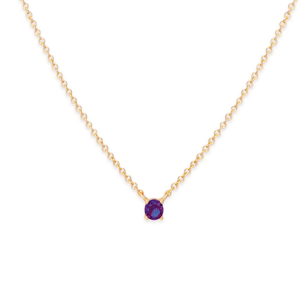 Collar Solitario - Oro 18K