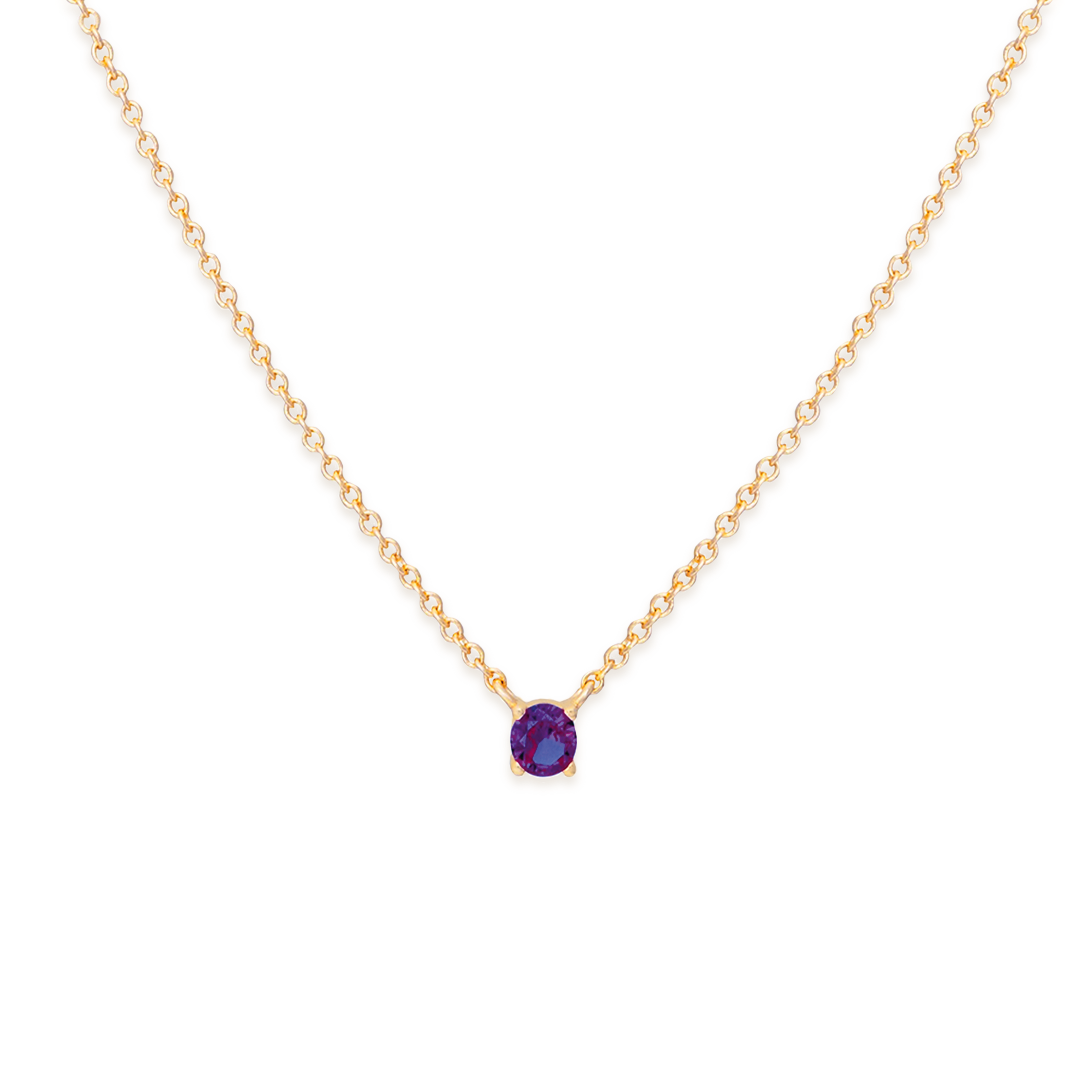Collar Solitario - Oro 18K