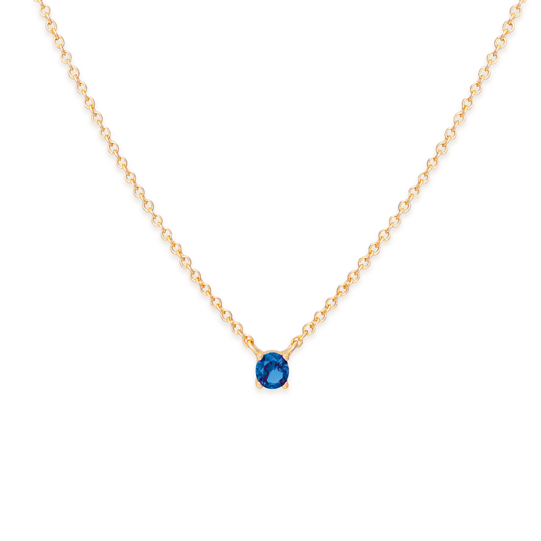 Collar Solitario - Oro 18K
