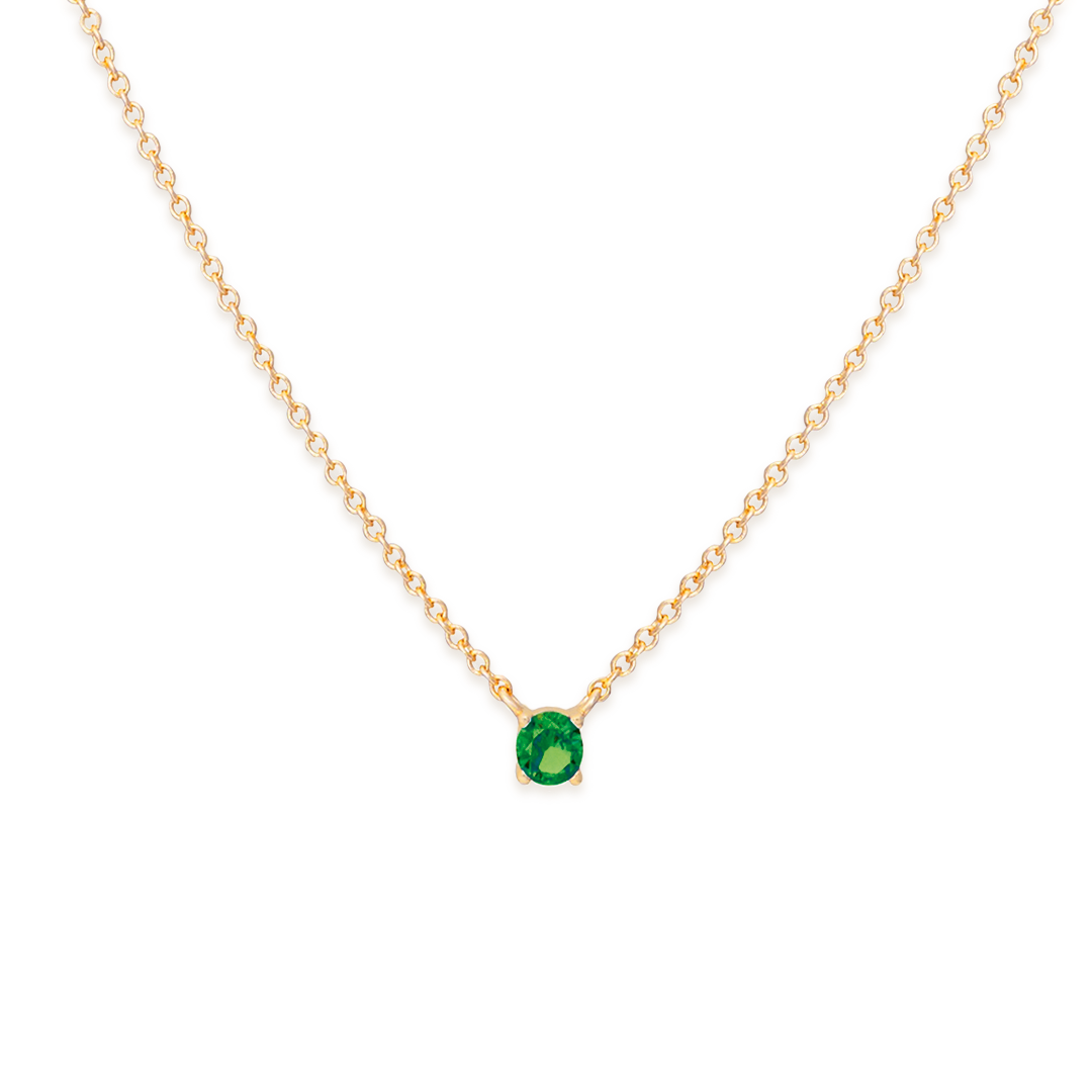 Collar Solitario - Oro 18K