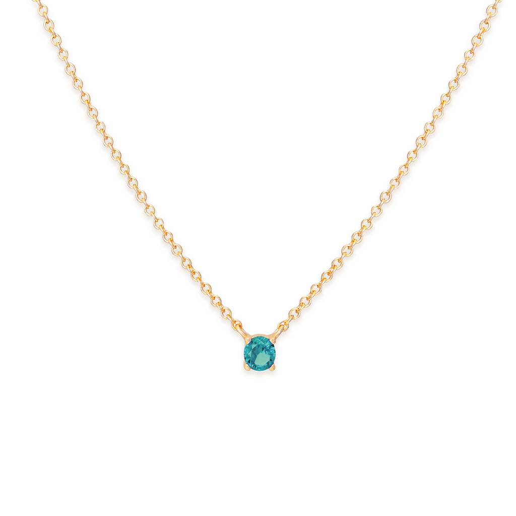 Collar Solitario - Oro 18K
