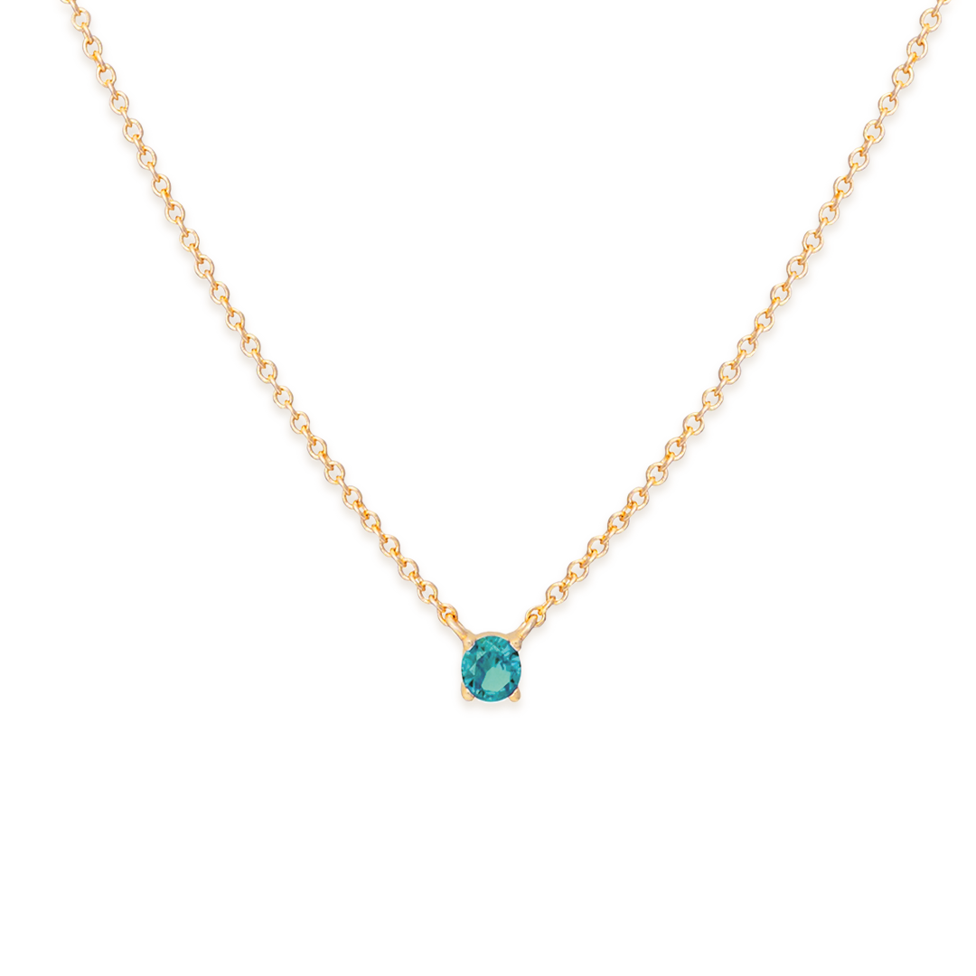 Collar Solitario - Oro 18K