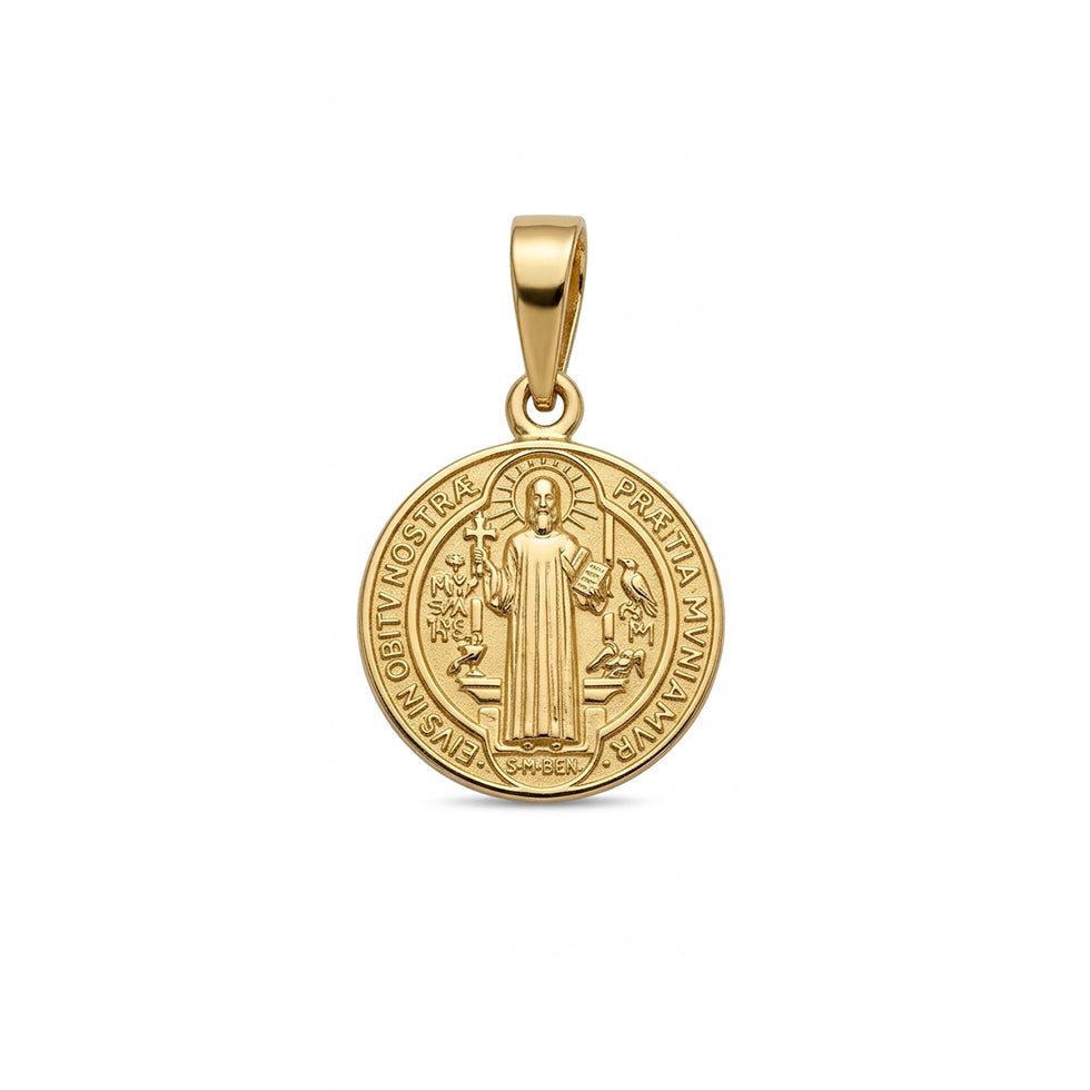 Dije De San Benito  Oro 18k