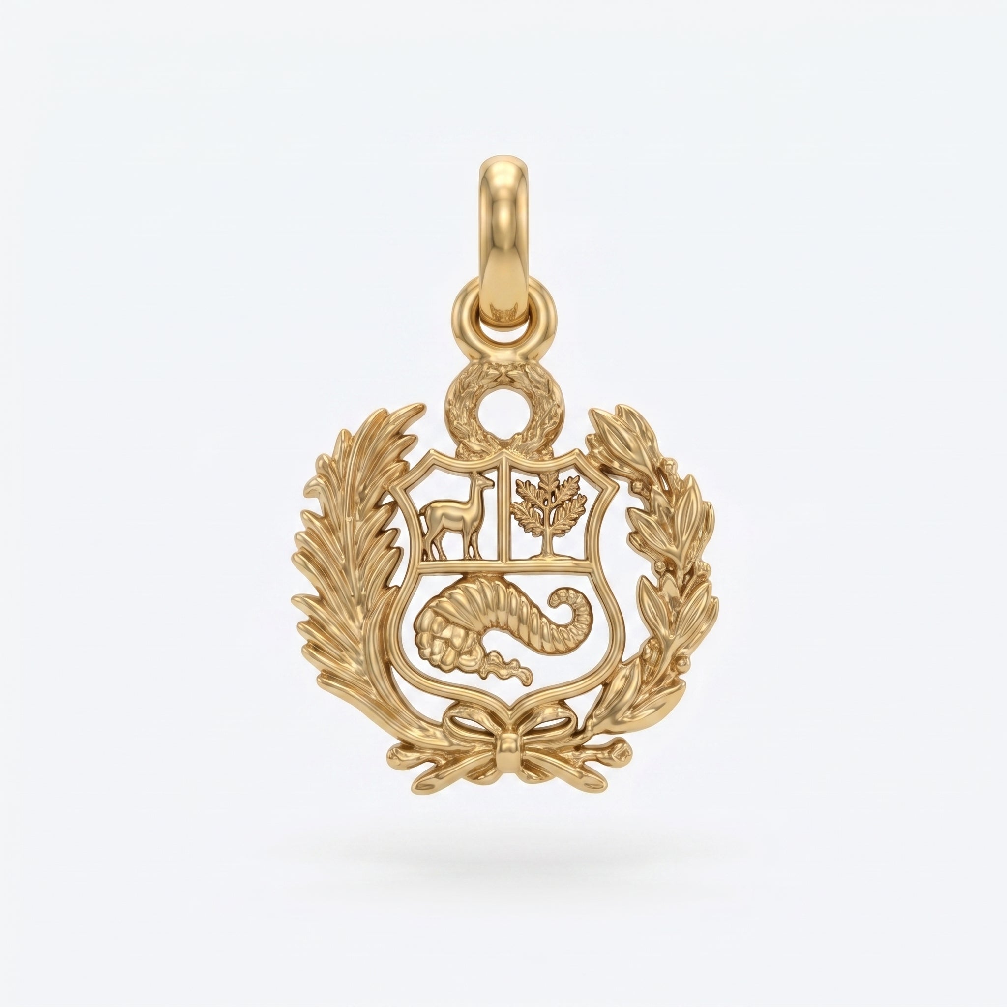 Dije Escudo - Oro 18k