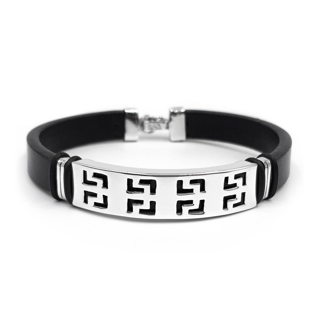 Pulsera de Cuero 1 - Plata 925/950