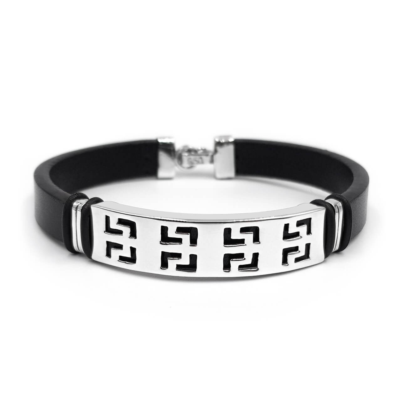 Pulsera de Cuero 1 - Plata 925/950