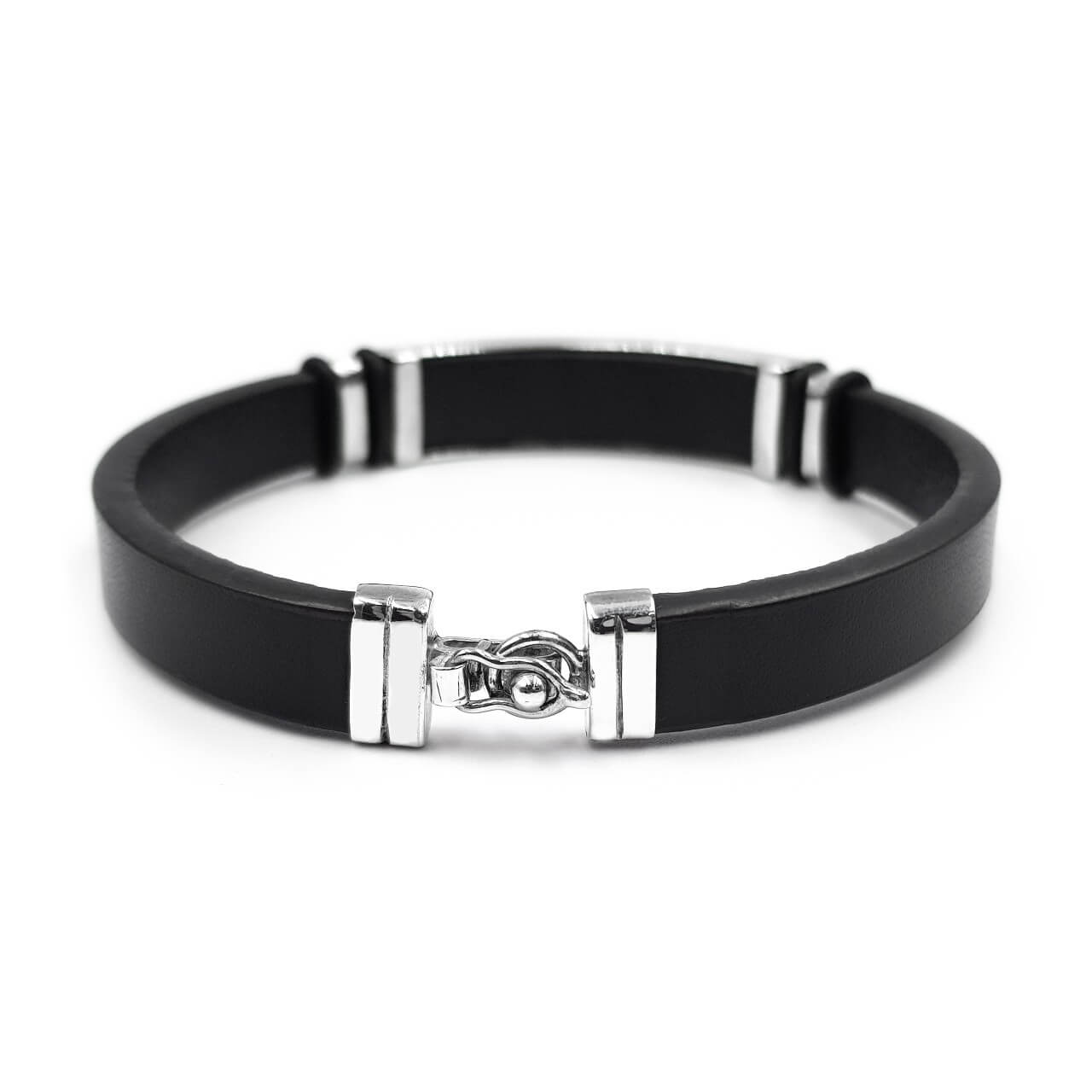 Pulsera de Cuero 1 - Plata 925/950