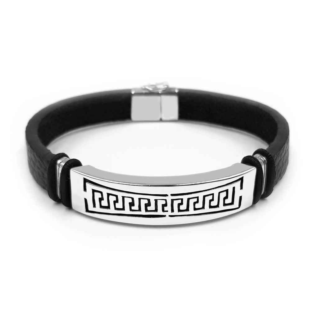 Pulsera de Cuero 3 - Plata 925/950